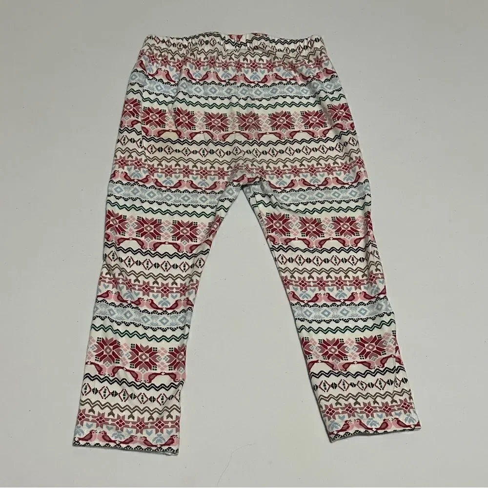 First Impressions Christmas pattern pink girls 2 piece set size 24 months